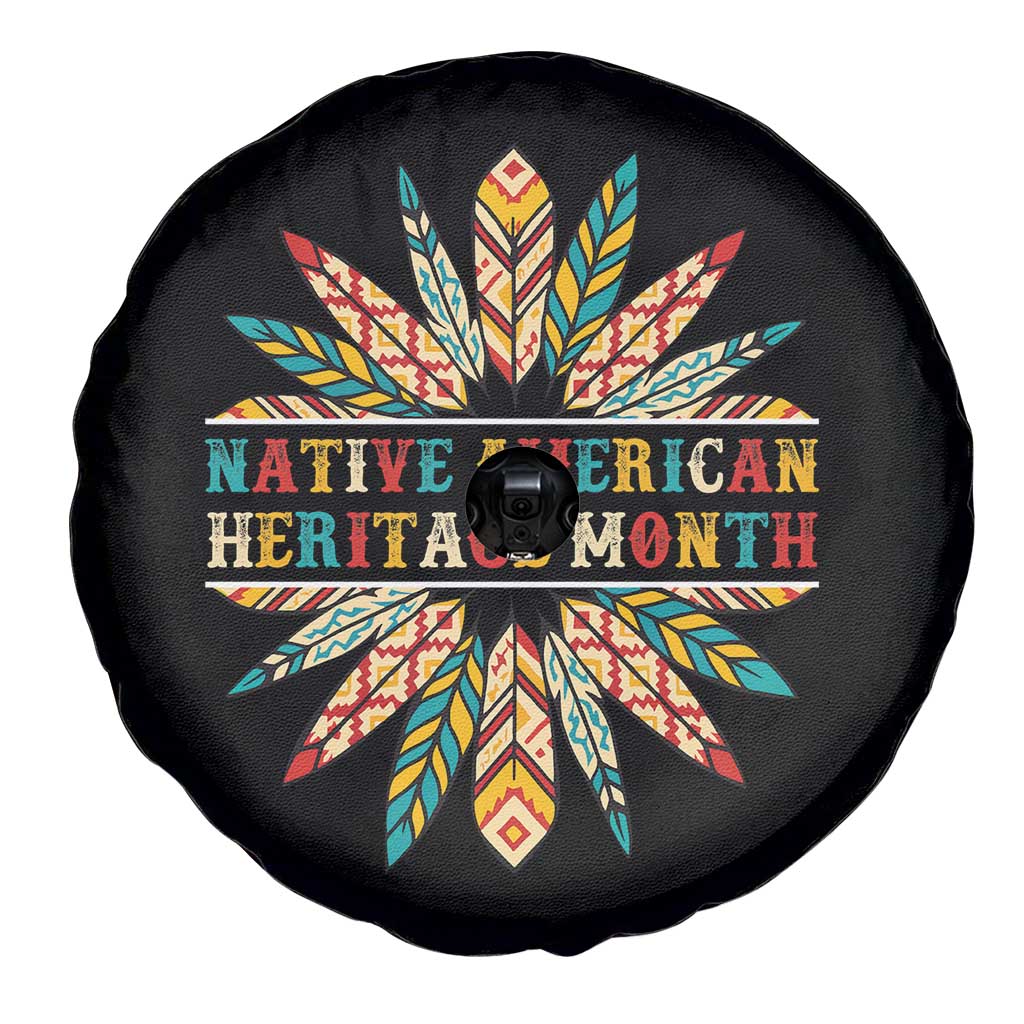 Native American Heritage Month Spare Tire Cover Indigenous Pride Feathers TS11 Print Your Wear