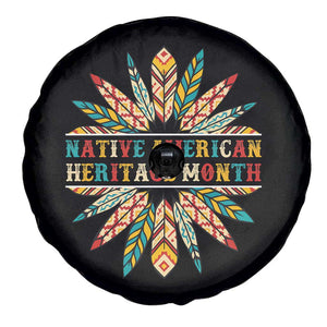 Native American Heritage Month Spare Tire Cover Indigenous Pride Feathers TS11 Print Your Wear