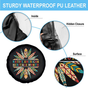 Native American Heritage Month Spare Tire Cover Indigenous Pride Feathers TS11 Print Your Wear