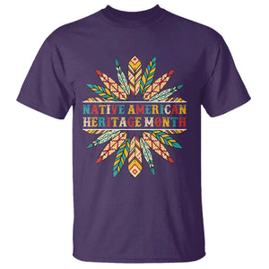 Native American Heritage Month T Shirt Indigenous Pride Feathers TS11 Purple Print Your Wear