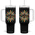 Native American Heritage Month Tumbler With Handle Indigenous Pride Feathers TS11 One Size: 40 oz Black Print Your Wear