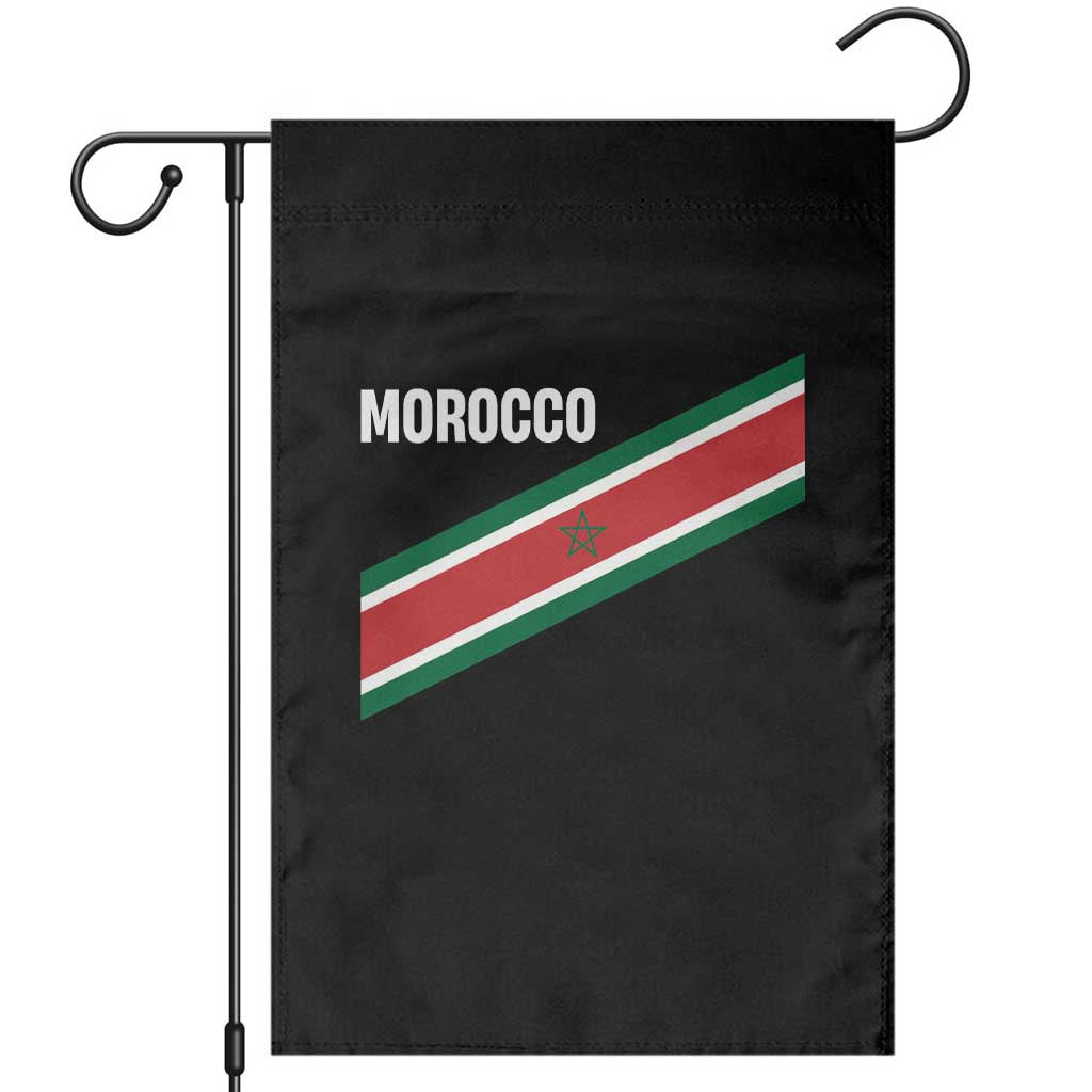 Morocco Moroccan Flag Garden Flag Green Star Maroc Stripes TS11 Black Print Your Wear