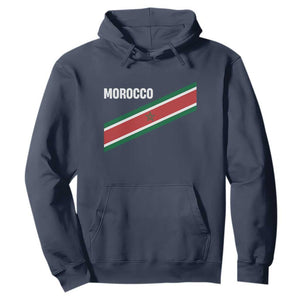 Morocco Moroccan Flag Hoodie Green Star Maroc Stripes TS11 Navy Print Your Wear