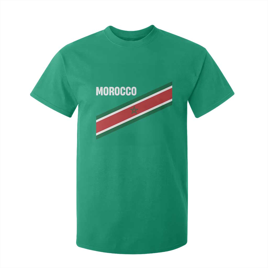 Morocco Moroccan Flag T Shirt For Kid Green Star Maroc Stripes TS11 Irish Green Print Your Wear