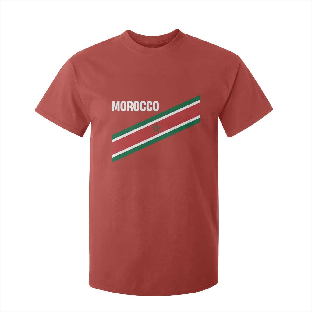 Morocco Moroccan Flag T Shirt For Kid Green Star Maroc Stripes TS11 Red Print Your Wear