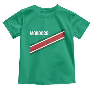 Morocco Moroccan Flag Toddler T Shirt Green Star Maroc Stripes TS11 Irish Green Print Your Wear