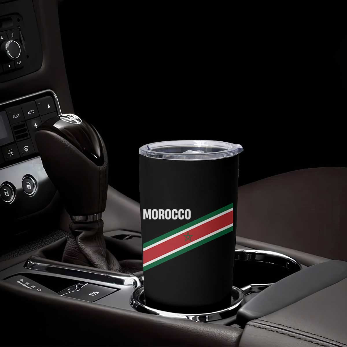 Morocco Moroccan Flag Tumbler Cup Green Star Maroc Stripes TS11 Print Your Wear