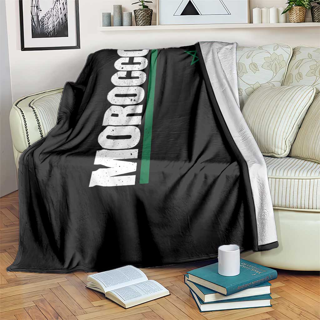 Morocco Green Star Flag Patriotic Moroccan Pride Throw Blanket TS11 Print Your Wear