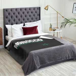 Morocco Green Star Flag Patriotic Moroccan Pride Throw Blanket TS11 Print Your Wear