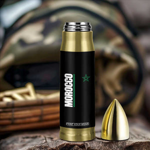 Morocco Green Star Flag Patriotic Moroccan Pride Bullet Tumbler TS11 Print Your Wear