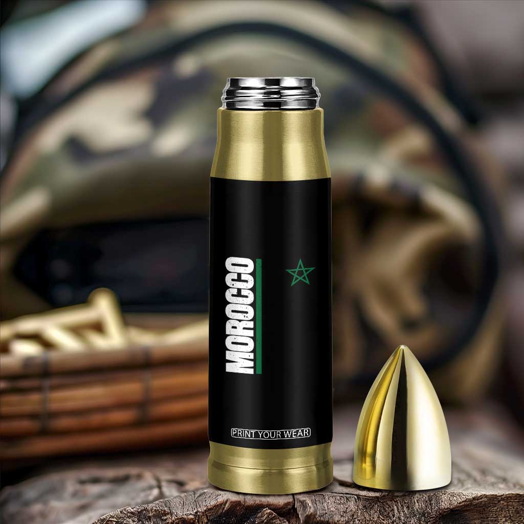 Morocco Green Star Flag Patriotic Moroccan Pride Bullet Tumbler TS11 Print Your Wear