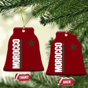 Morocco Green Star Flag Patriotic Moroccan Pride Ceramic Ornament TS11 Print Your Wear