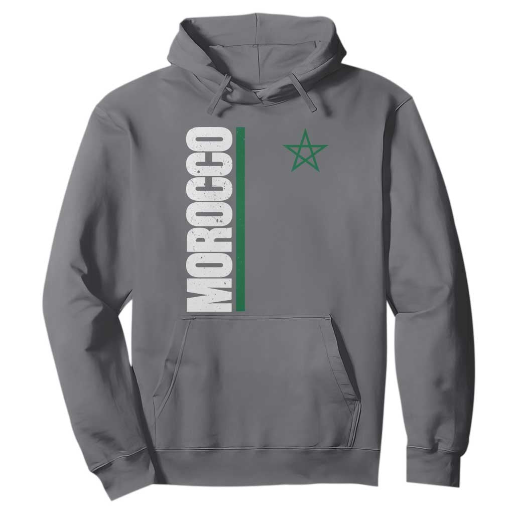 Morocco Green Star Flag Patriotic Moroccan Pride Hoodie TS11 Charcoal Print Your Wear