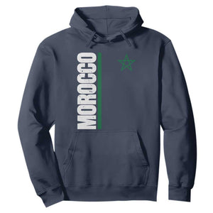 Morocco Green Star Flag Patriotic Moroccan Pride Hoodie TS11 Navy Print Your Wear