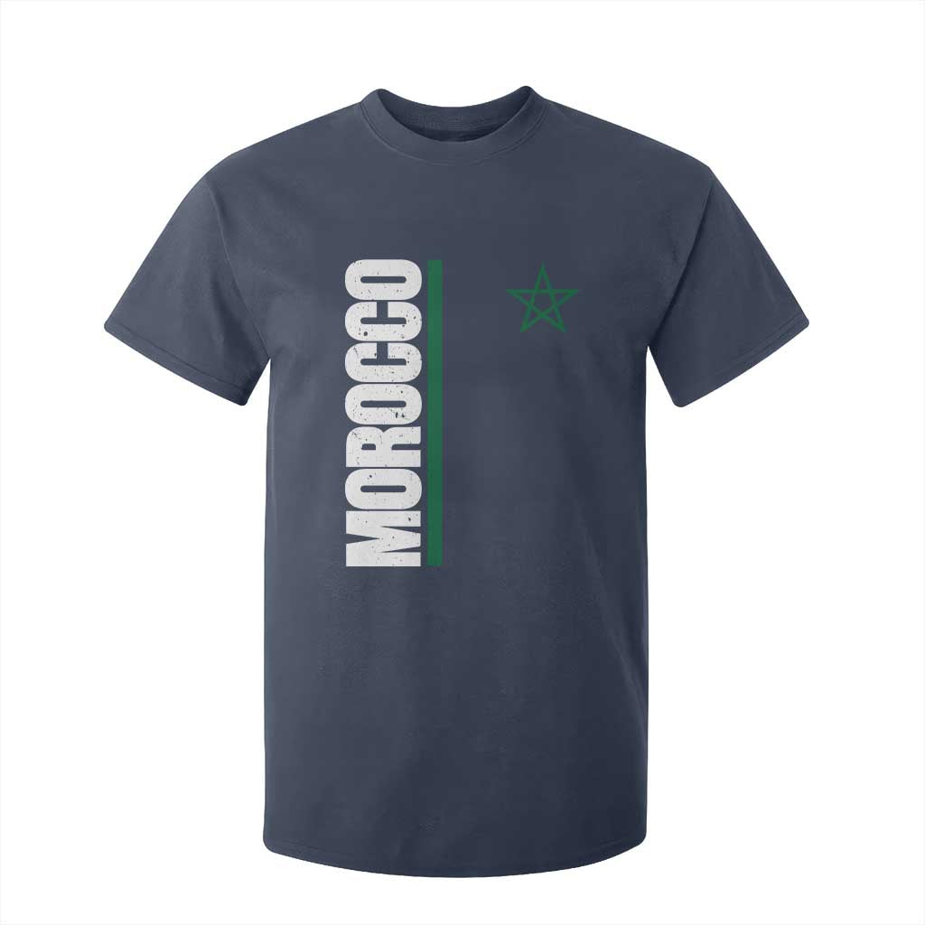 Morocco Green Star Flag Patriotic Moroccan Pride T Shirt For Kid TS11 Navy Print Your Wear