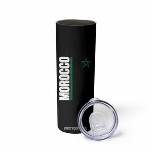 Morocco Green Star Flag Patriotic Moroccan Pride Skinny Tumbler TS11 Print Your Wear