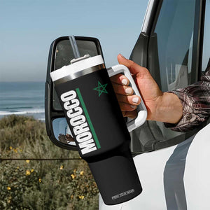 Morocco Green Star Flag Patriotic Moroccan Pride Tumbler With Handle TS11 Print Your Wear