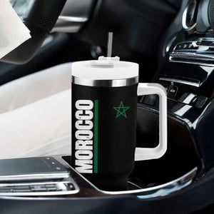 Morocco Green Star Flag Patriotic Moroccan Pride Tumbler With Handle TS11 Print Your Wear