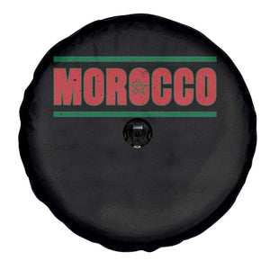 Proud Moroccan Vintage Marocco Flag Green Stripes Spare Tire Cover TS11 Print Your Wear