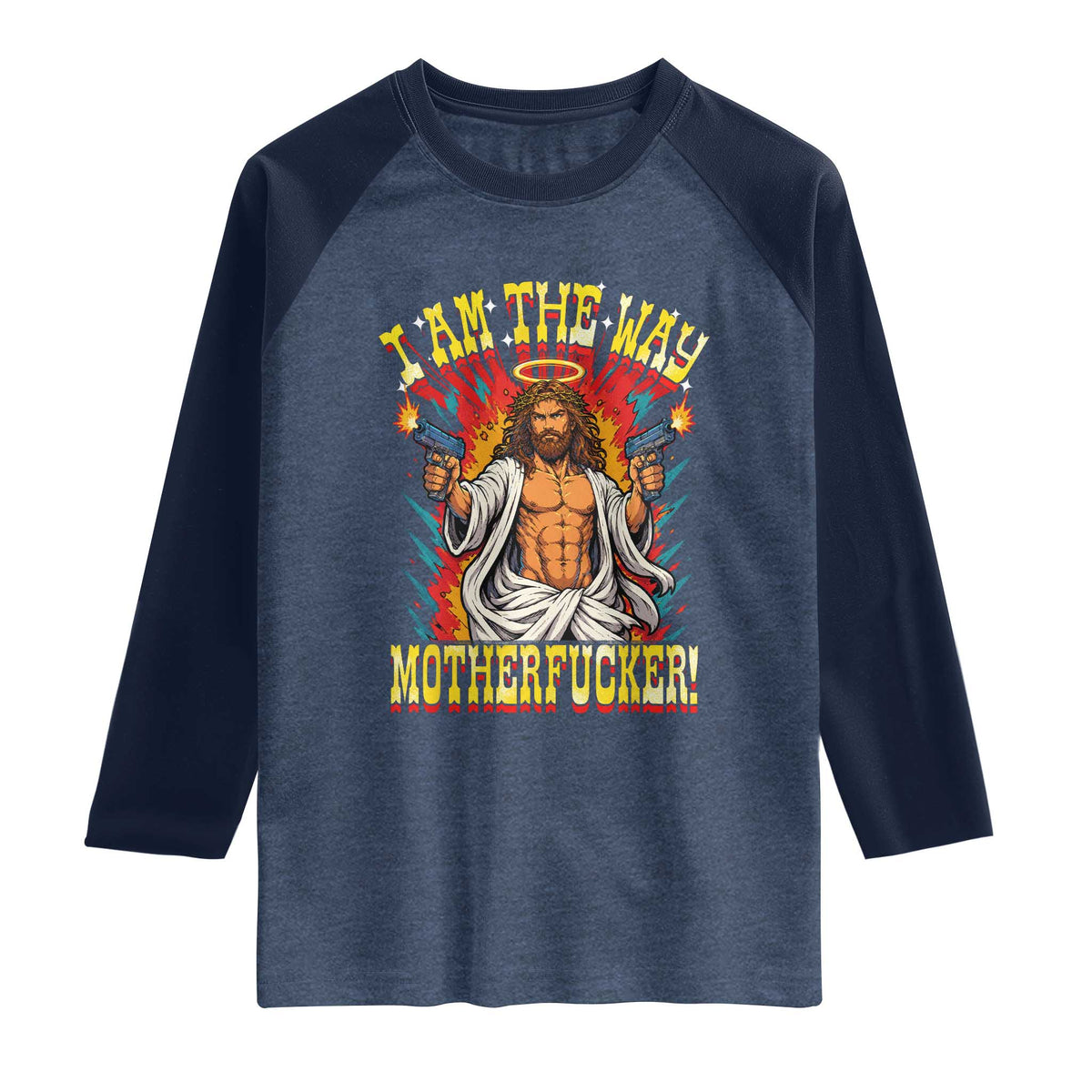 Funny Jesus LitRPG I Am The Way Motherfucker Raglan Shirt
