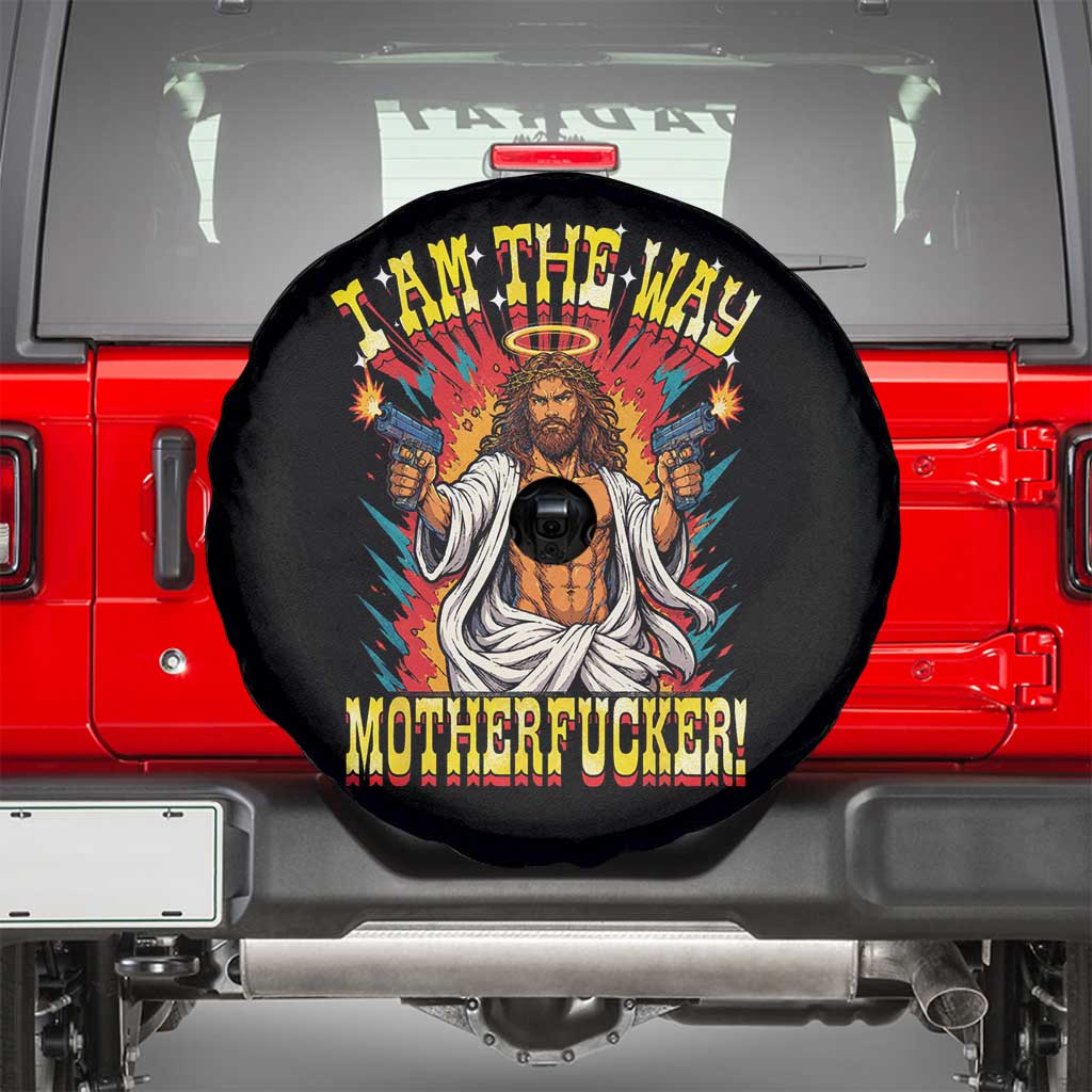Funny Jesus LitRPG I Am The Way Motherfucker Spare Tire Cover