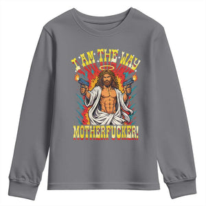 Funny Jesus LitRPG I Am The Way Motherfucker Youth Sweatshirt