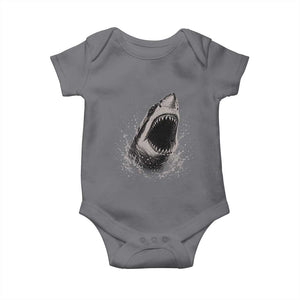 Vintage Great White Shark Jaw Graphic Baby Onesie Marine Life Gifts