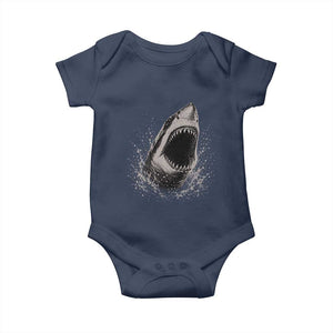 Vintage Great White Shark Jaw Graphic Baby Onesie Marine Life Gifts