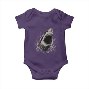 Vintage Great White Shark Jaw Graphic Baby Onesie Marine Life Gifts