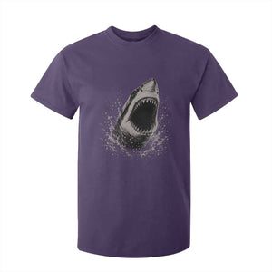 Vintage Great White Shark Jaw Graphic T Shirt For Kid Marine Life Gifts