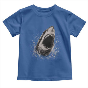 Vintage Great White Shark Jaw Graphic Toddler T Shirt Marine Life Gifts