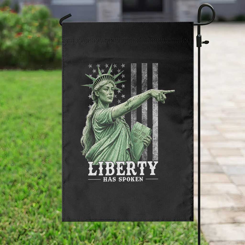 Liberty Has Spoken Garden Flag Funny Basketball Statue of Liberty Pointing Meme TS11 Print Your Wear