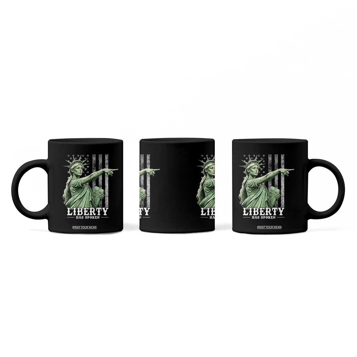 Liberty Has Spoken Coffee Mug Funny Basketball Statue of Liberty Pointing Meme TS11 Print Your Wear