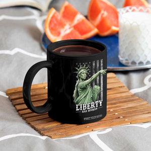 Liberty Has Spoken Coffee Mug Funny Basketball Statue of Liberty Pointing Meme TS11 Print Your Wear