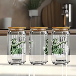 Liberty Has Spoken Glass Can Funny Basketball Statue of Liberty Pointing Meme TS11 Print Your Wear
