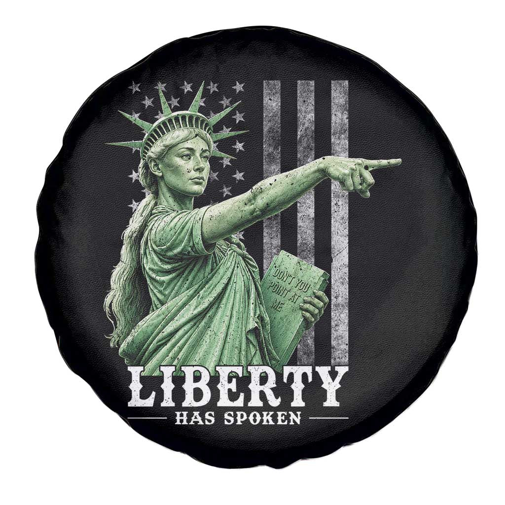 Liberty Has Spoken Spare Tire Cover Funny Basketball Statue of Liberty Pointing Meme TS11 Print Your Wear