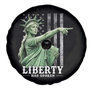 Liberty Has Spoken Spare Tire Cover Funny Basketball Statue of Liberty Pointing Meme TS11 Print Your Wear
