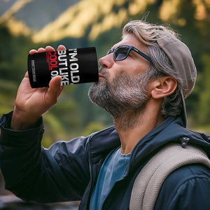 Funny I Am Old But Like Cool Old 4 in 1 Can Cooler Tumbler Old People Sarcastic Jokes TS11 Print Your Wear