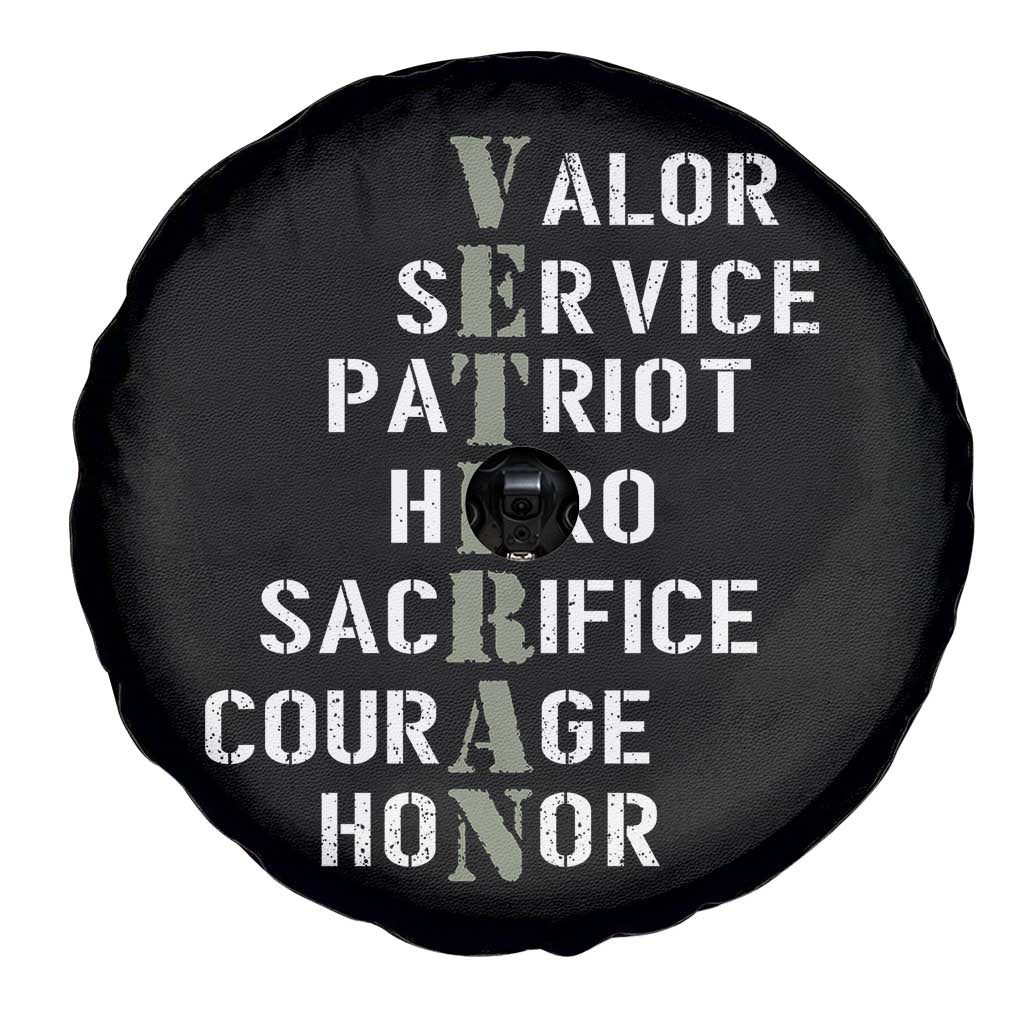 Veterans Valor Service Patriot Hero Sacrifice Courage Honor Spare Tire Cover TS11 Print Your Wear