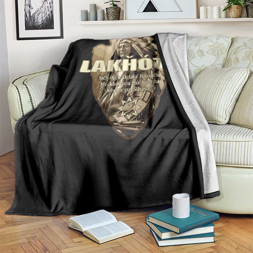 Chief Spotted Elk Lakhota Lakota Sioux Native American Indian Throw Blanket TS11 Print Your Wear