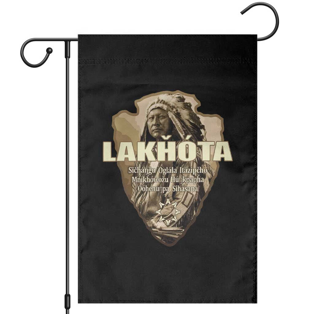 Chief Spotted Elk Lakhota Lakota Sioux Native American Indian Garden Flag TS11 Black Print Your Wear