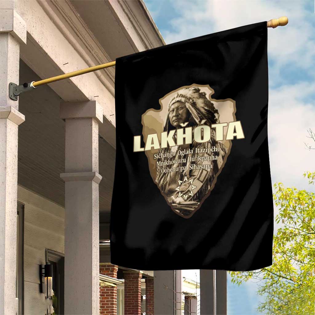 Chief Spotted Elk Lakhota Lakota Sioux Native American Indian Garden Flag TS11 Print Your Wear