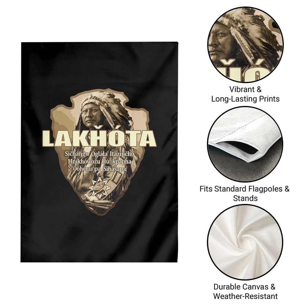 Chief Spotted Elk Lakhota Lakota Sioux Native American Indian Garden Flag TS11 Print Your Wear