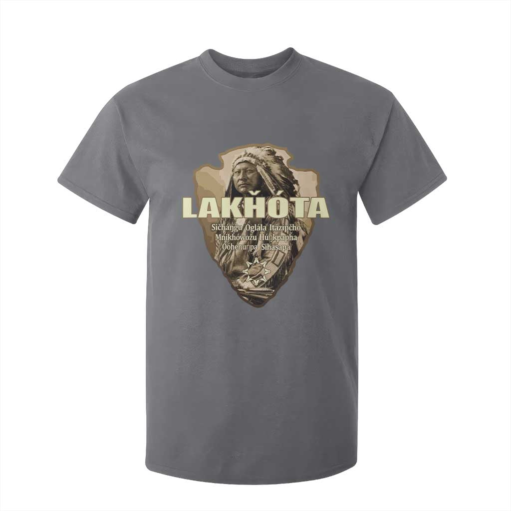 Chief Spotted Elk Lakhota Lakota Sioux Native American Indian T Shirt For Kid TS11 Charcoal Print Your Wear