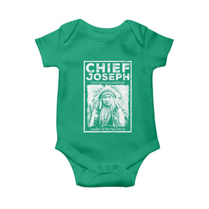 Native American Chief Joseph Baby Onesie Leader Of The Nez Perce Indian History TS11 Irish Green Print Your Wear