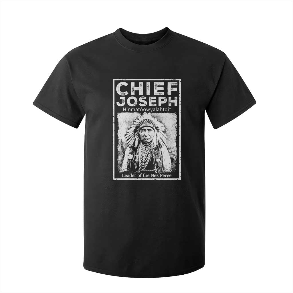 Native American Chief Joseph T Shirt For Kid Leader Of The Nez Perce Indian History TS11 Black Print Your Wear