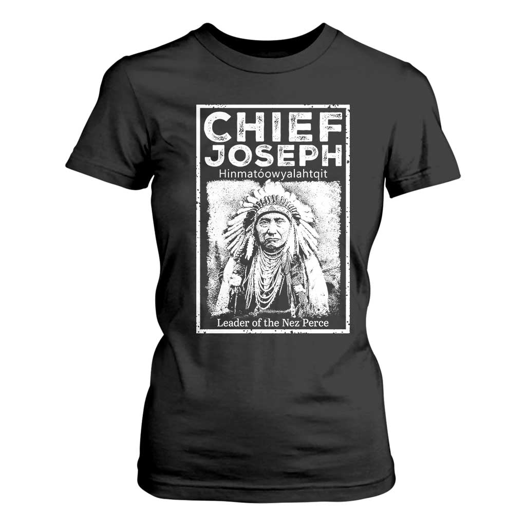 Native American Chief Joseph T Shirt For Women Leader Of The Nez Perce Indian History - Print Your Wear