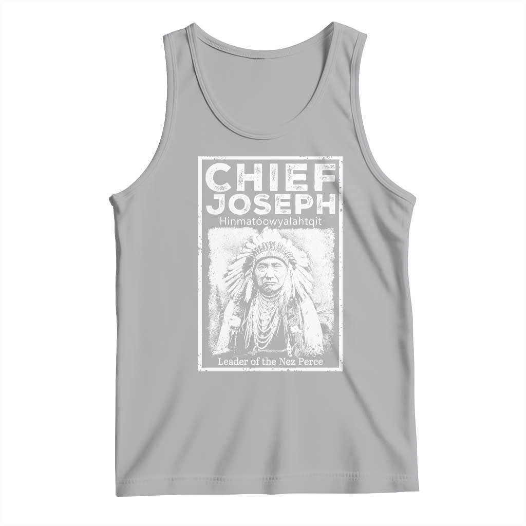 Native American Chief Joseph Tank Top Leader Of The Nez Perce Indian History TS11 Athletic Heather Print Your Wear