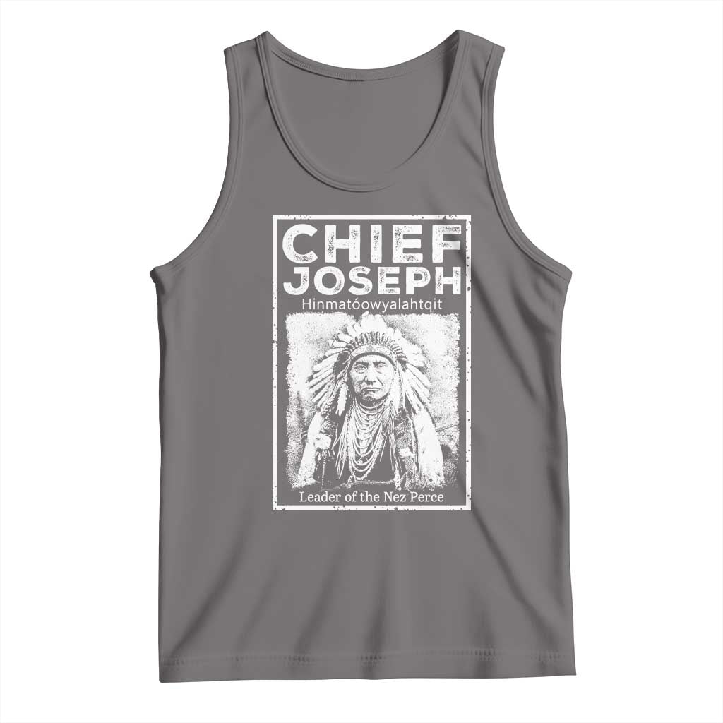 Native American Chief Joseph Tank Top Leader Of The Nez Perce Indian History TS11 Deep Heather Print Your Wear