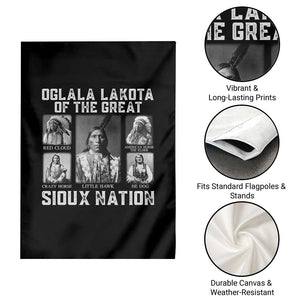 Oglala Lakota Of The Great Sioux Nation Garden Flag Native American Chiefs TS11 Print Your Wear